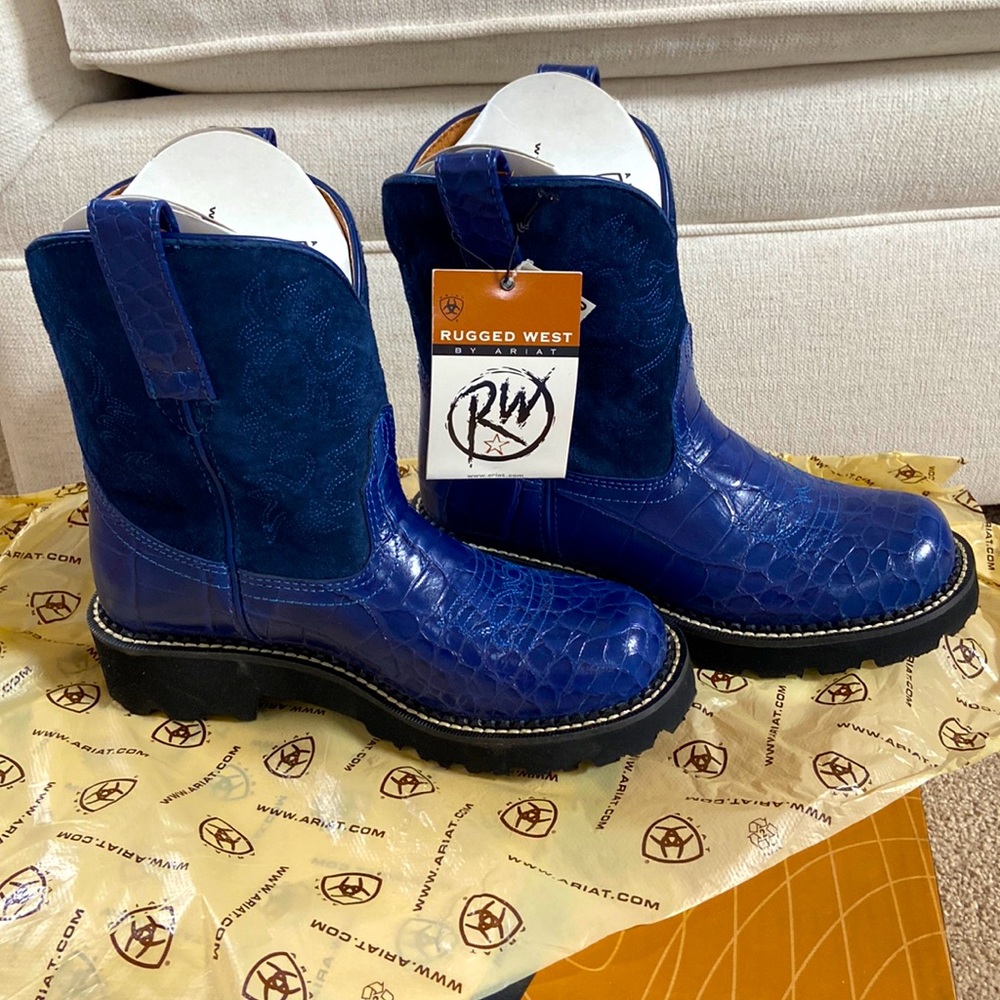 Women's Ariat Fatbaby Blue Boots